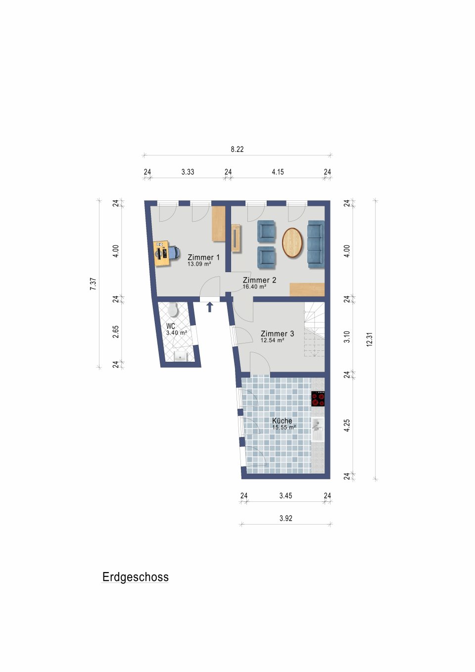 Grundriss Ergeschoss